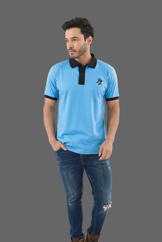 Contrast Polo – Embroidered Astronaut Logo
