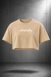 Crop Top Axtrotoy in Cursive