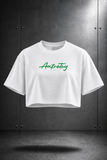 Crop Top Axtrotoy in Cursive