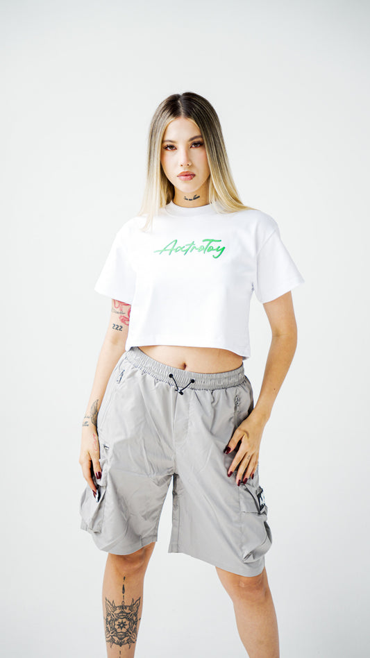 Crop Top Axtrotoy in Cursive