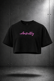 Crop Top Axtrotoy in Cursive