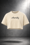 Crop Top Axtrotoy in Cursive