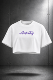 Crop Top Axtrotoy in Cursive
